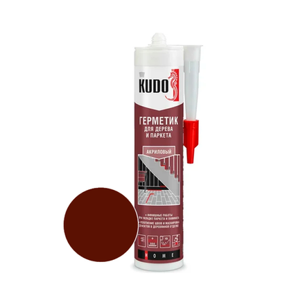 Герметик акриловый для дерева и паркета KUDO махагон 280 мл