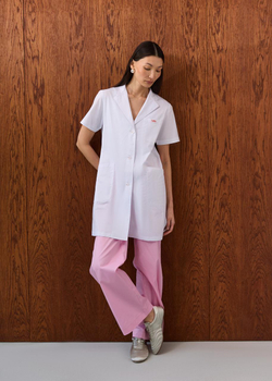 Халат медицинский женский Ред Бейс Ладо, белый хлопок