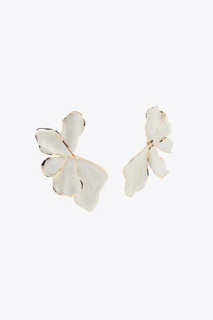 ZARA ЭМАЛИРОВАННЫЕ СЕРЬГИ-ВЕЕРА, ЗОЛОТИСТЫЙ