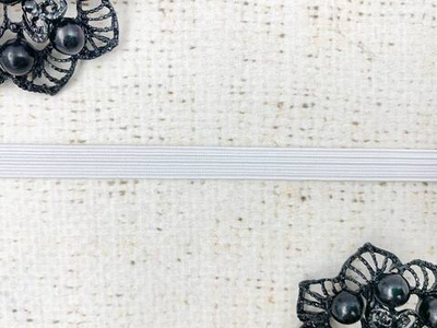 Резинка продежка, ш. 0,8 см, белый