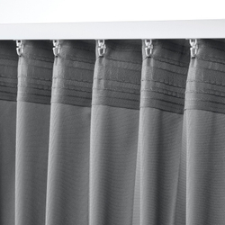 IKEA SANDSVINGEL  (ИКЕА САНДСВИНГЕЛ)  -  Штора, 2 шт, на ленте/серая, 135x300 см