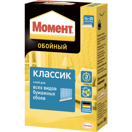 Клей для обоев Момент 765166 Классик 500 гр.