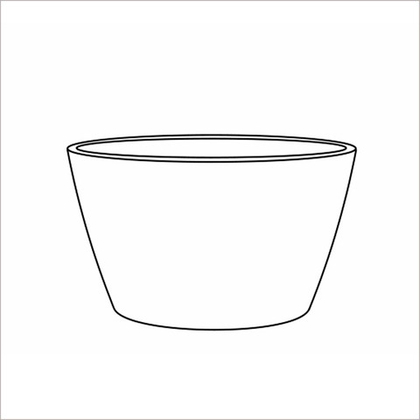 Кашпо, коллекция Surface, форма BOWL
