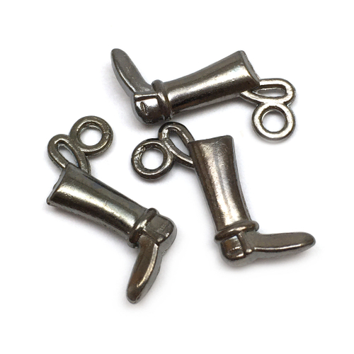 Подвеска "Сапог" 15х9 мм, под черный металл