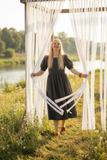 Безмятежное платье цвета графит