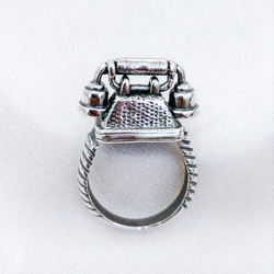 "Телефон" кольцо в серебряном покрытии из коллекции "Ералаш" от Jenavi