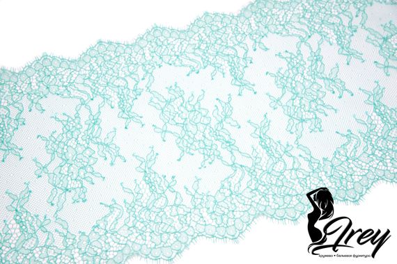 01-11 Кружево шантильи 23 см, ментол