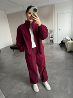 Костюм вельветовый бордо