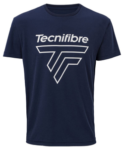 Футболка для мальчика теннисная Tecnifibre Team Corpo Junior - marine