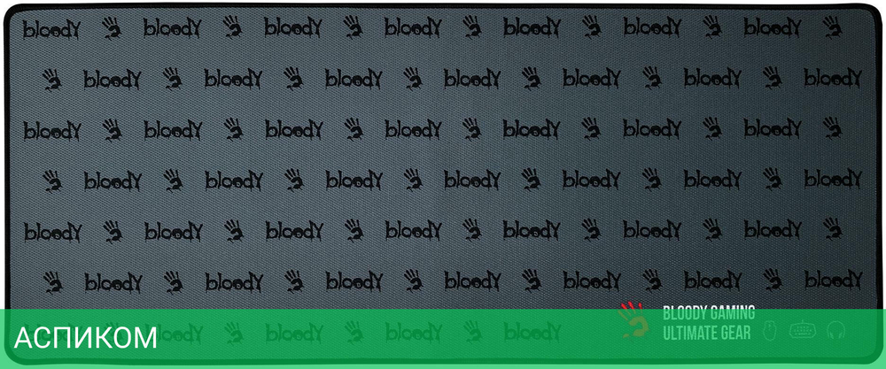 Коврик для мыши A4Tech Bloody BP-30L черный