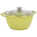 Кастрюля 3л «Trendy style» (lime) со стеклянной крышкой КМ-к31tsl