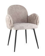 Стул обеденный Wave Stripes букле серый