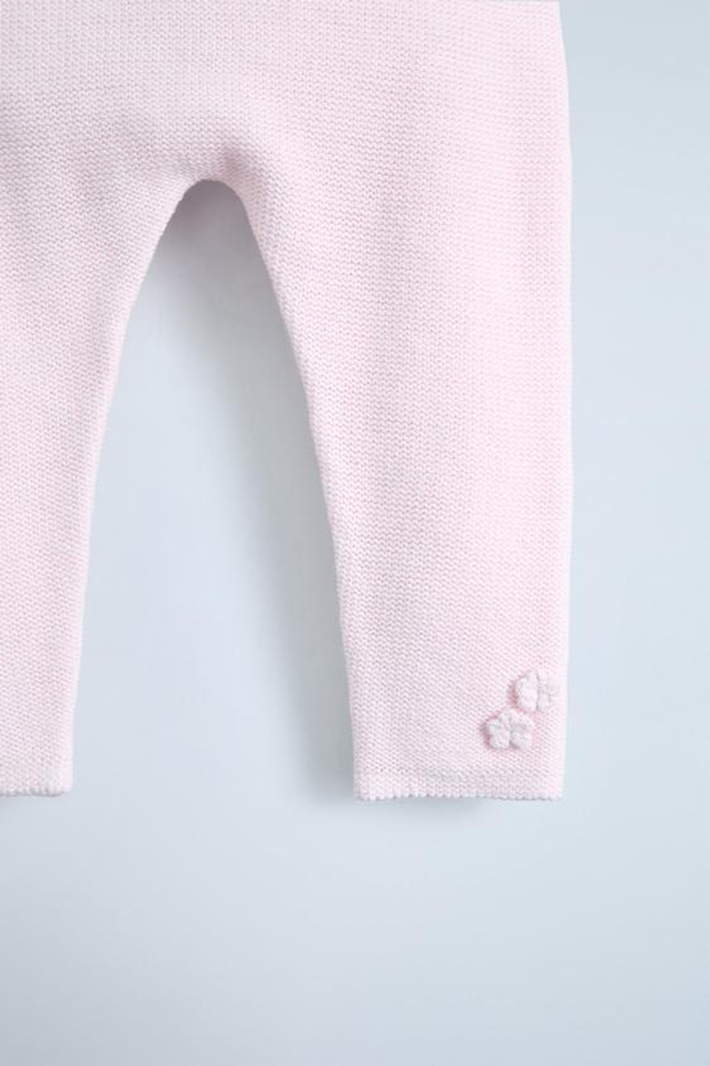 ZARA ТРИКОТАЖНЫЕ БРЮКИ С ЦВЕТОЧНЫМ ПРИНТОМ, ЦВЕТ РОЗОВОГО ДЕРЕВА