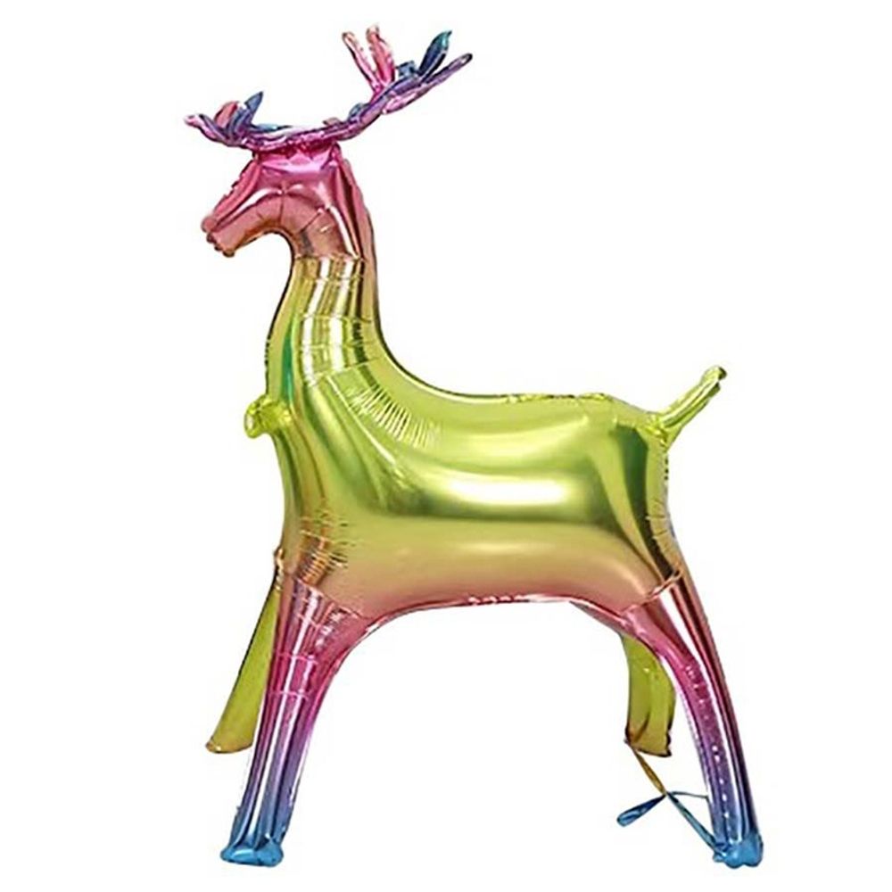 Ходячий Шар 3D Олень радужный большой