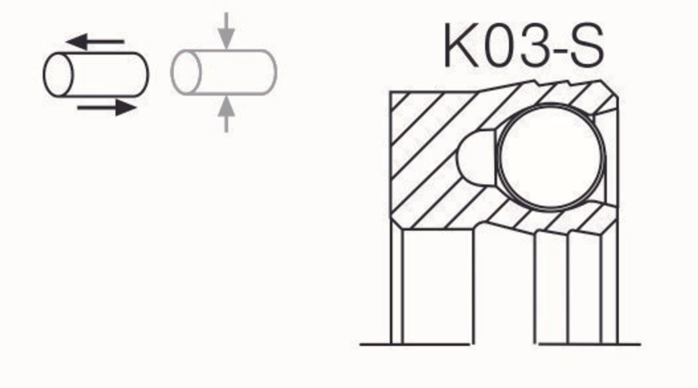 Уплотнение поршня K03-S аналог аксиос Aksios