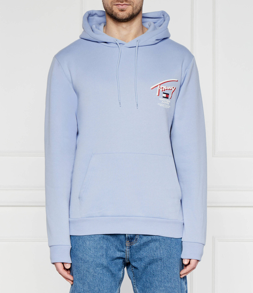 Худи 3D STREET Tommy Jeans - голубой(DM0DM18647)