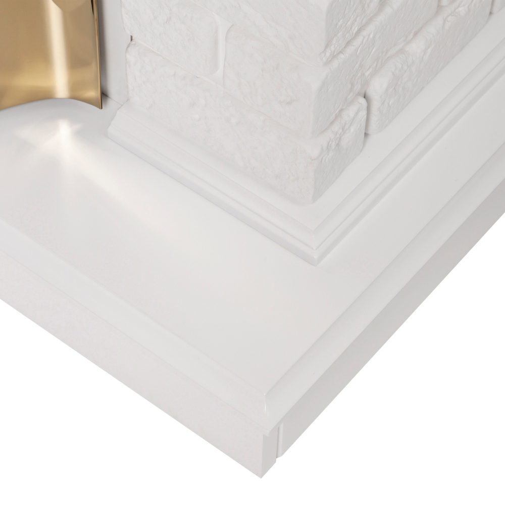 Каминокомплект Real Flame Jazz WT с очагом Fobos Lux Black (без пульта)