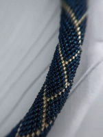 Вязанный жгут из бисера, лариат, чокер