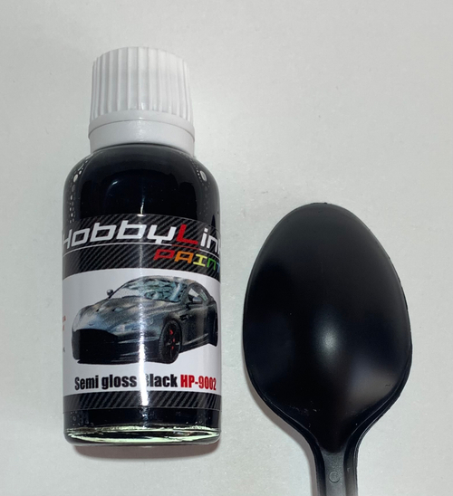 Краска лаковая HobbyLink Semi-gloss Black HP-9002