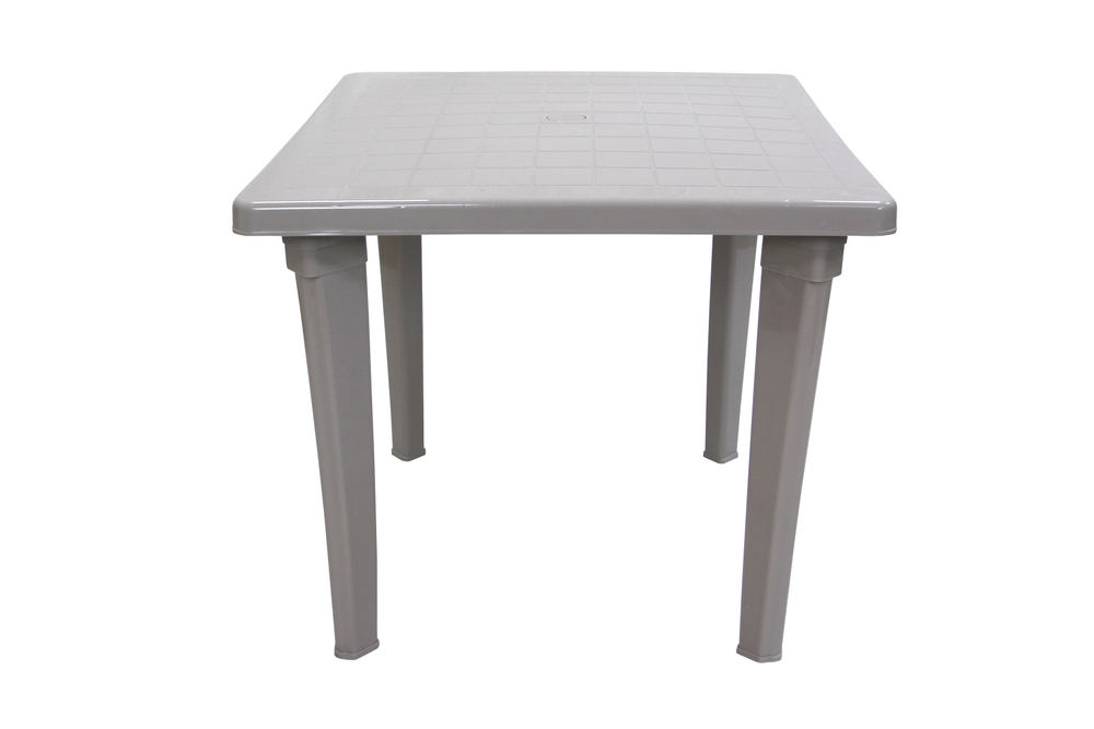 Стол пластиковый  арт.ЭП 391534 квадратный (серый)