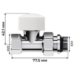 Набор термостатический прямой Royal Thermo Design 1/2quot;М30х1,5 (Хром)