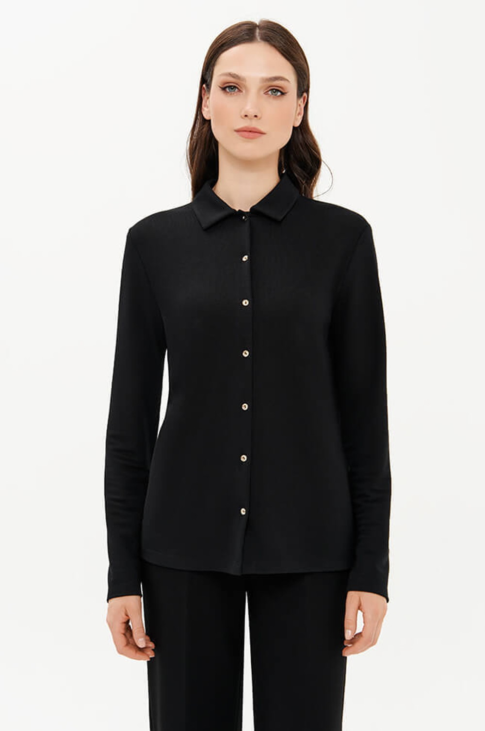 23389 Блузка женская (черный)