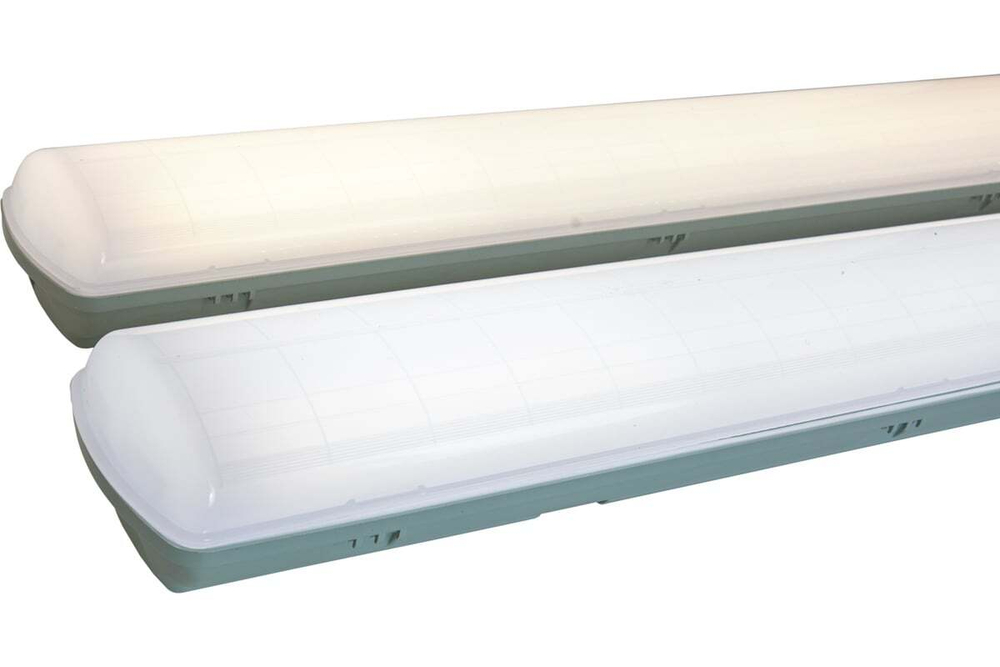 Светильник LED ДСП Айсберг 76W-9500Лм IP65 4000К опал с БАП 1ч 1262х128х85мм vs103-76-op-4k-li1h