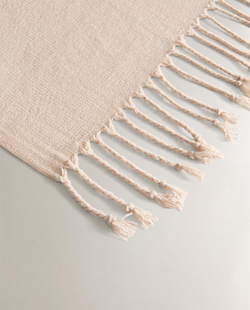 Zara Home - Синель одеяло, светло-бежевый, 140x190 см