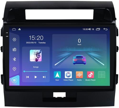 Магнитола для Toyota Land Cruiser 200 2007-2015 (экран климата внизу) - Parafar PF381RN2K на Android 13, Быстрая, QLED+2K, CarPlay, 4G SIM-слот