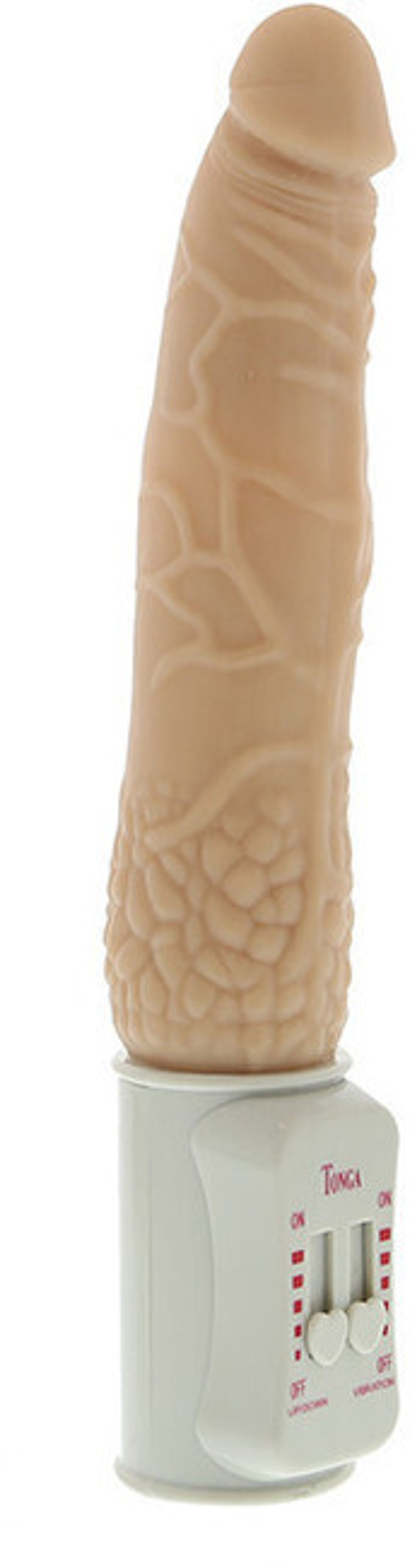 Фрикционный вибрирующий фаллос Long John Vibrator (5 скоростей , 26,5 см, телесный) (Цвет: телесный)