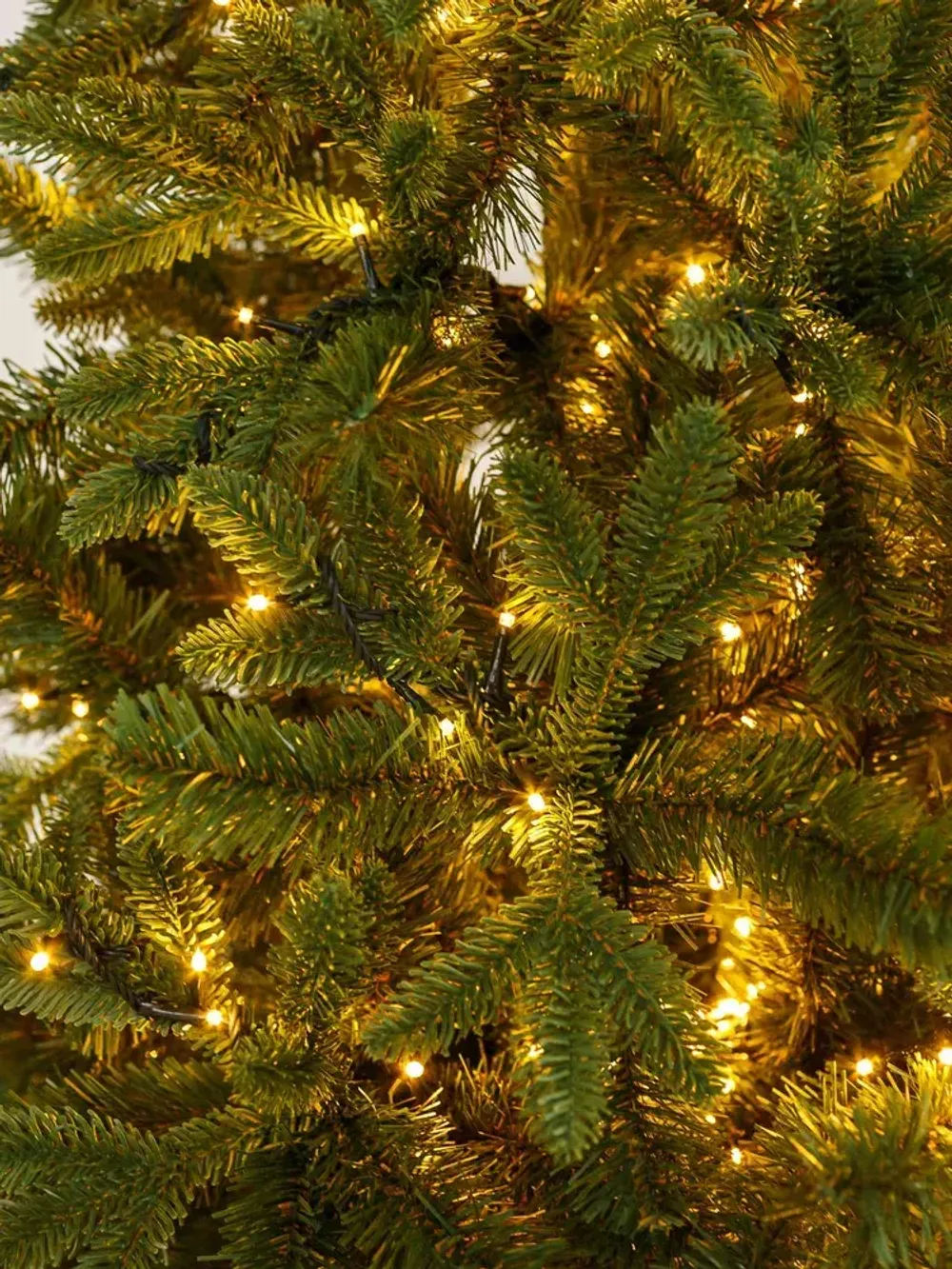 Елка с гирляндой «Барокко» (Литая+пвх) от 1.2 до 2.4 м