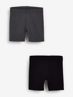 Шорты-велосипедки для девочки Next 780-341, 2 шт., Черный, Темно-серый