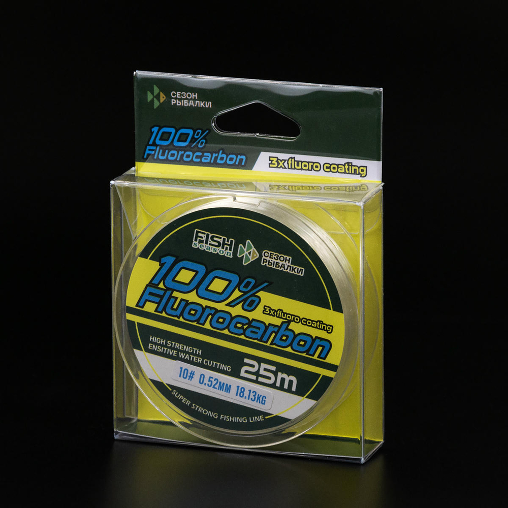 Леска Fish Season 100% Fluorocarbon 25м (прозрачная)