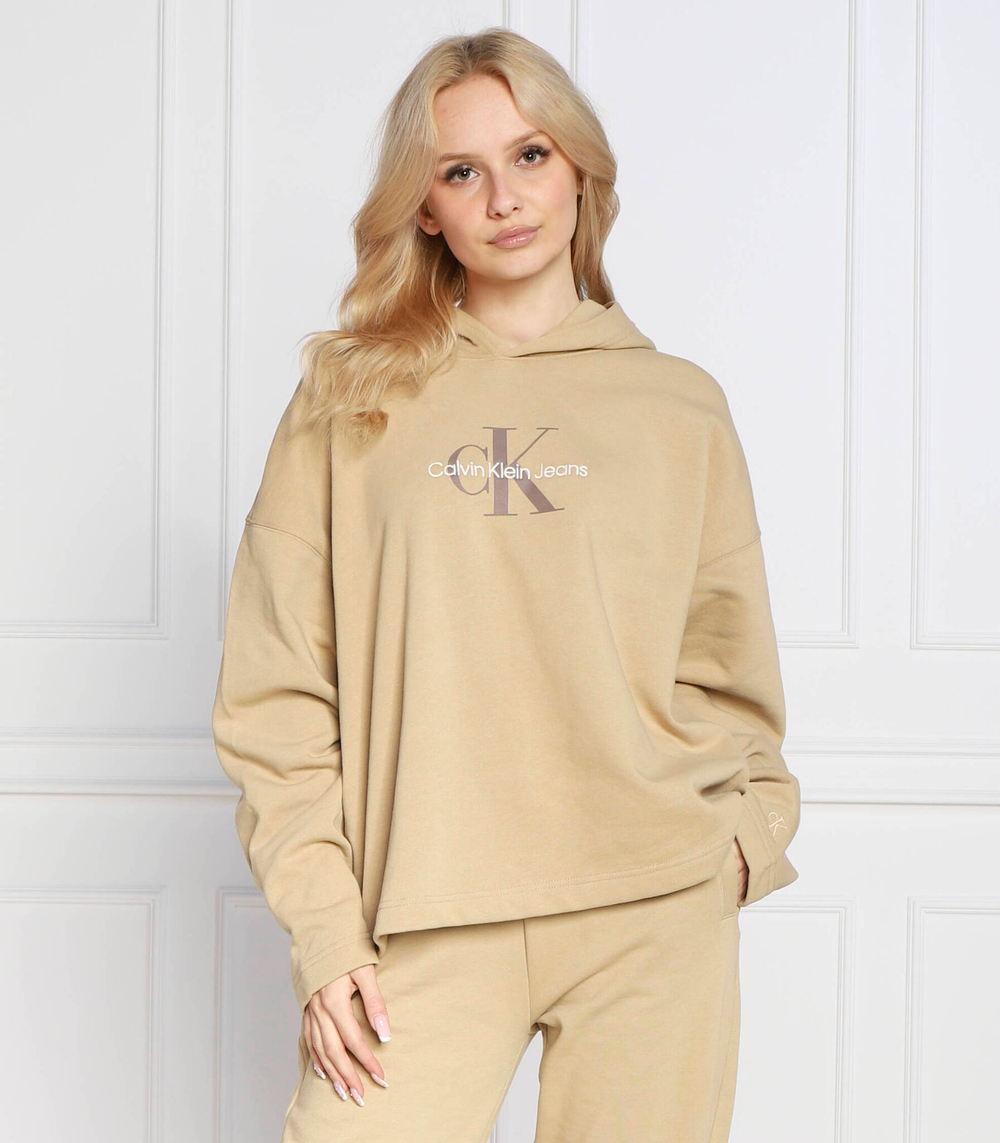 Худи archival monologo CALVIN KLEIN JEANS - бежевый(J20J220427)