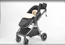 Детская коляска-трансформер 3в1 Luxmom V8 с автолюлькой Черный