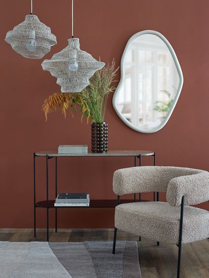 Светильник подвесной vinger, D45х50 см, бежевый