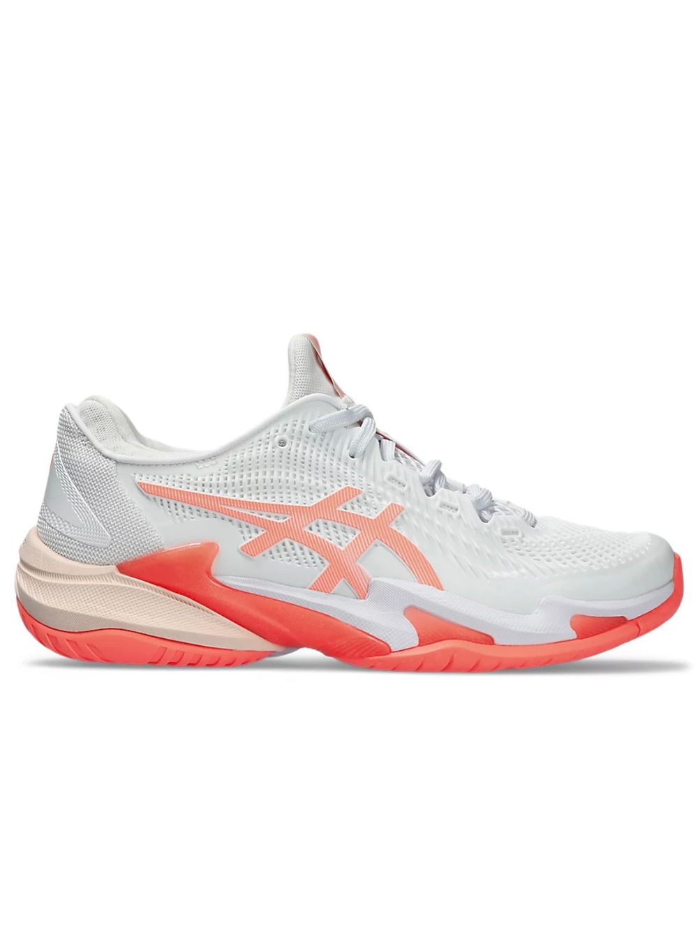 ASICS, COURT FF 3, WHITE/SUN CORAL, WOMEN, US 6 /EUR 37 /UK 4 /СМ 23