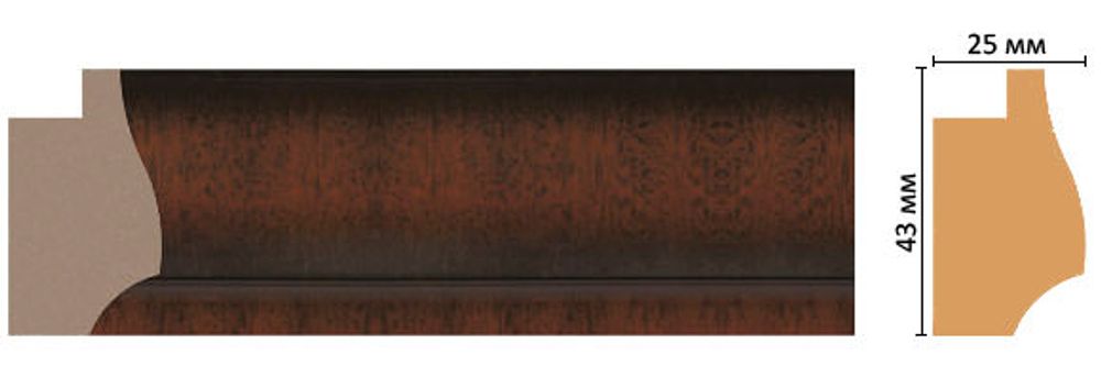 Багет Decomaster FM20-1 43*25*2850мм