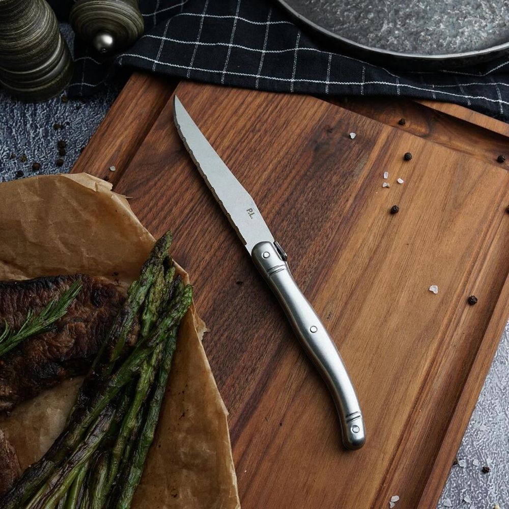 Нож для стейка 23,4 см "  Paris" Vintage Steel Silver P.L. Proff Cuisine
