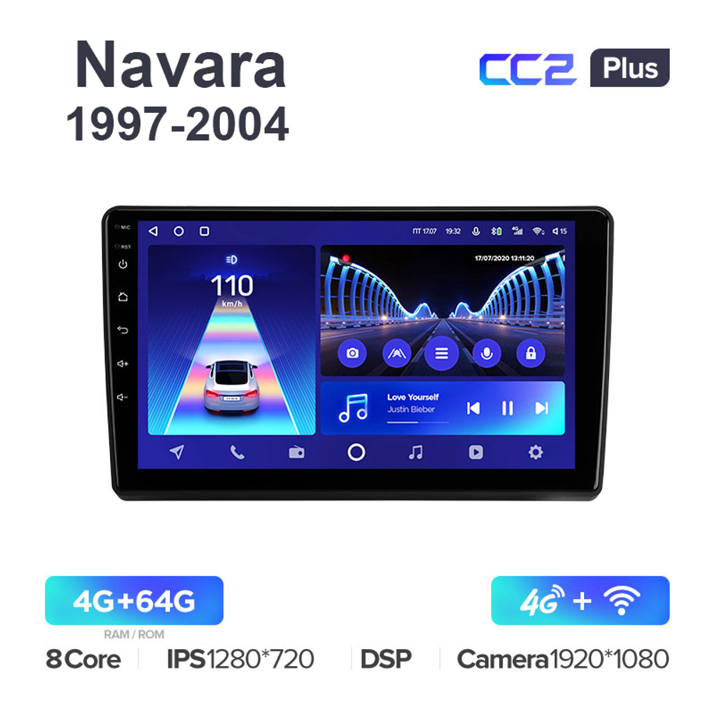 Teyes CC2 Plus 10,2"для Nissan Navara 1997-2004