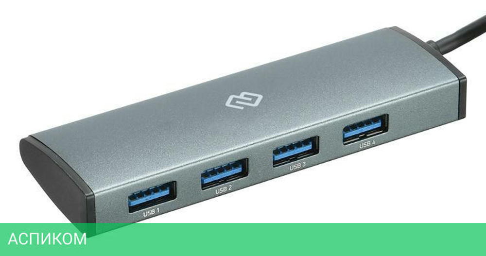 USB-хаб Digma HUB-4U3.0-UC-G