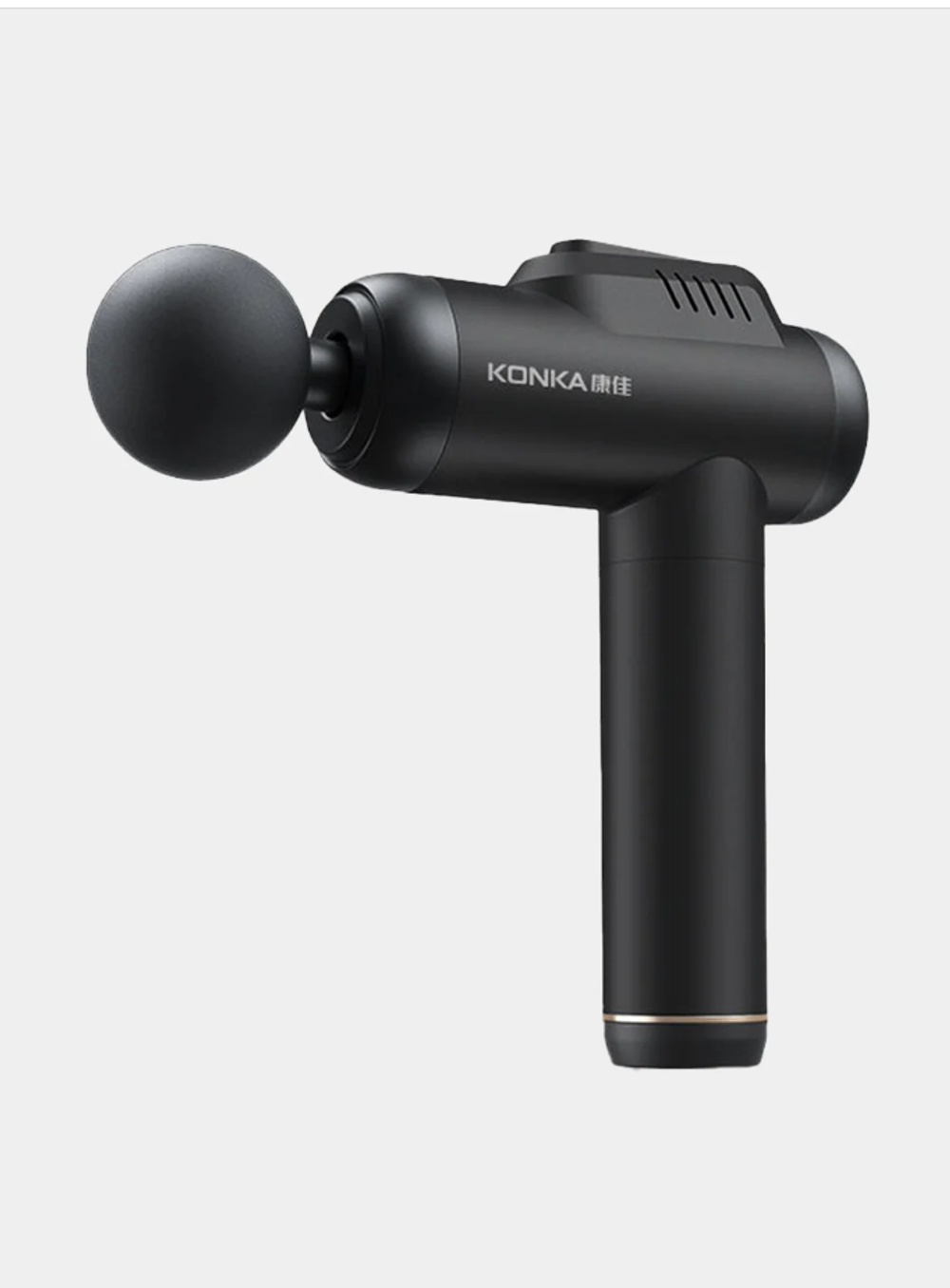 Массажер для тела перкуссионный KONKA 8810 электрический, вибрационный, 8 насадок