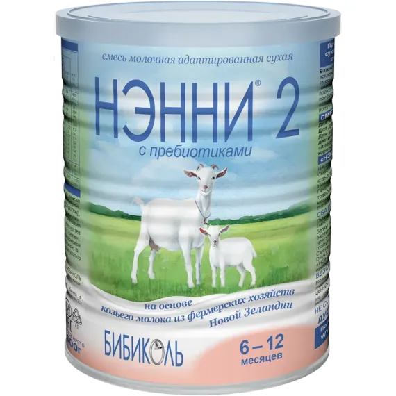 Смесь молочная Бибиколь Нэнни 2 на основе козьего молока 400г с 6-12месяцев