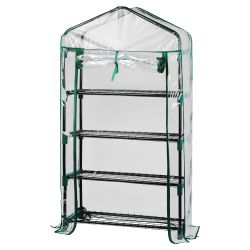 Теплица ЭРА FITO-House-4 со светильниками в комплекте 4 яруса 1250х690х300 мм