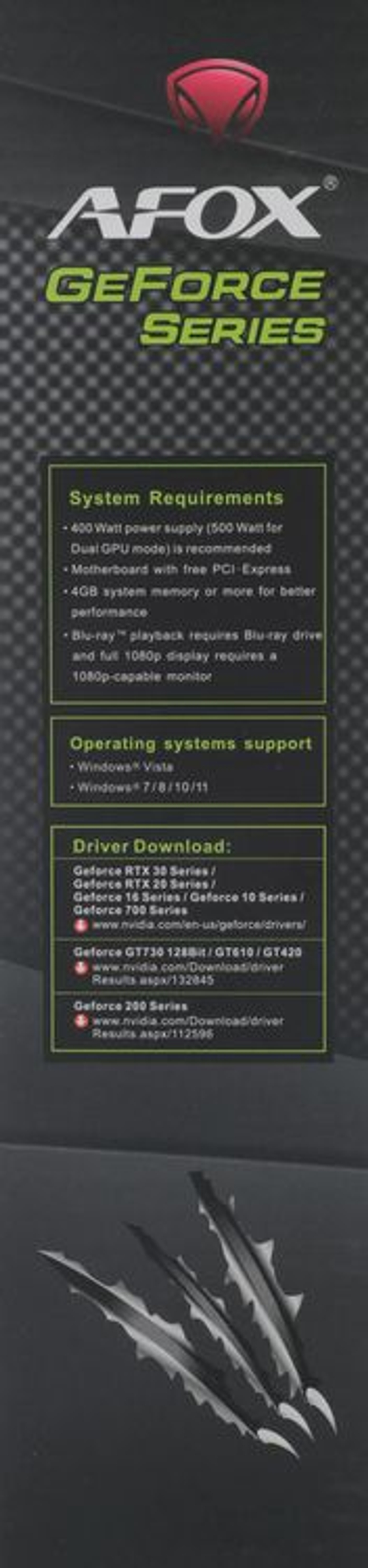 Видеокарта AFOX NVIDIA  GeForce GT 610 AF610-2048D3L5-V3 2ГБ GDDR3, Low Profile,  Ret