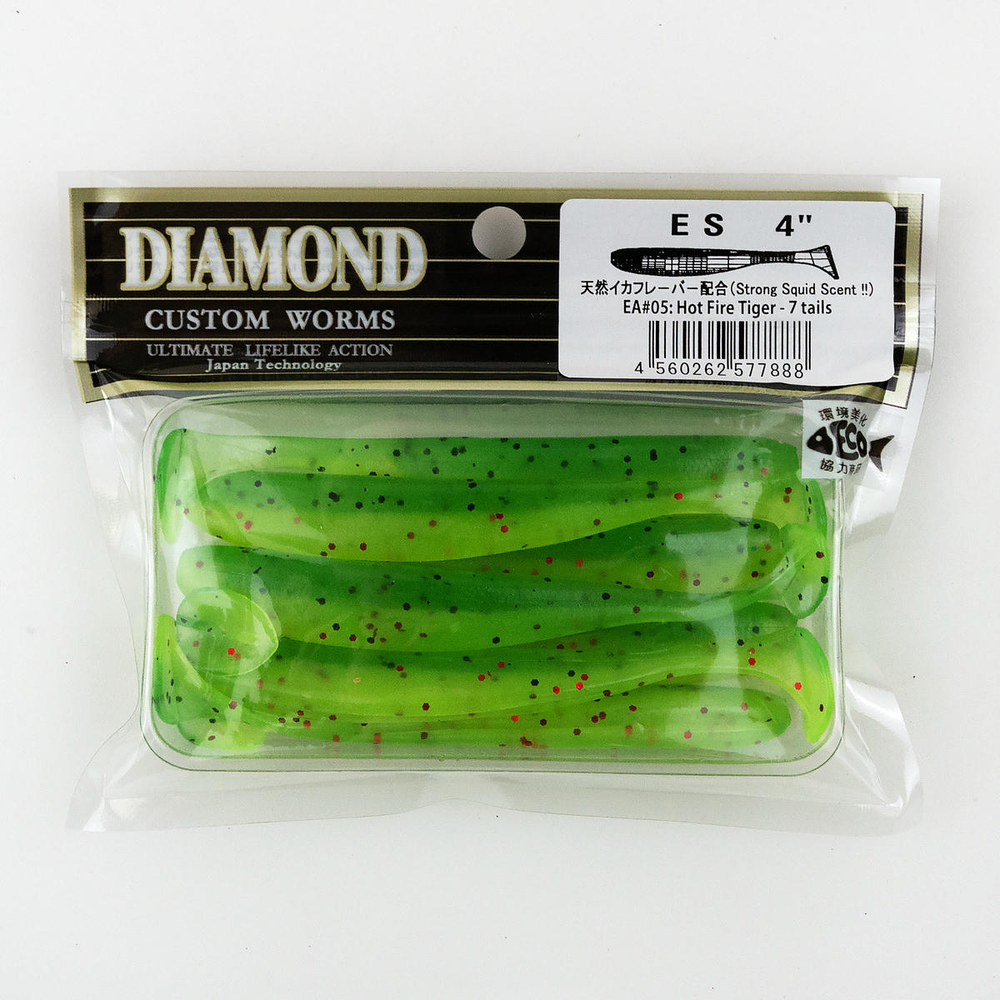 Силиконовая приманка DIAMOND ES 4" (7шт/уп)