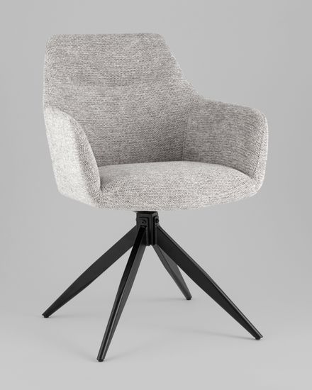 Стул обеденный поворотный Eva светло-серый