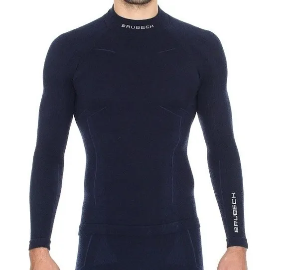 Футболка мужская BRUBECK Wool Merino 78% LS10510/LS11920