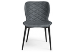 Стул на металлокаркасе Woodville Катабучи ткань kiprus 12, черный глянец