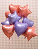 Шар (19"/48 см) Сердце, Коралловый